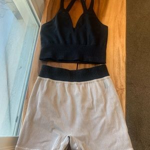 Free People Movement Ribbed Biker Shorts
